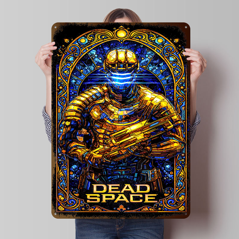 Retro Gaming Space - Poster Artistico in Vetro Colorato Dead