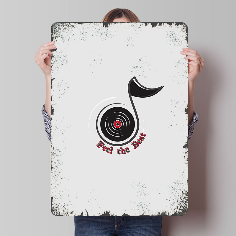 Retro Gaming Logo - Poster con Logo Musicale - Feel