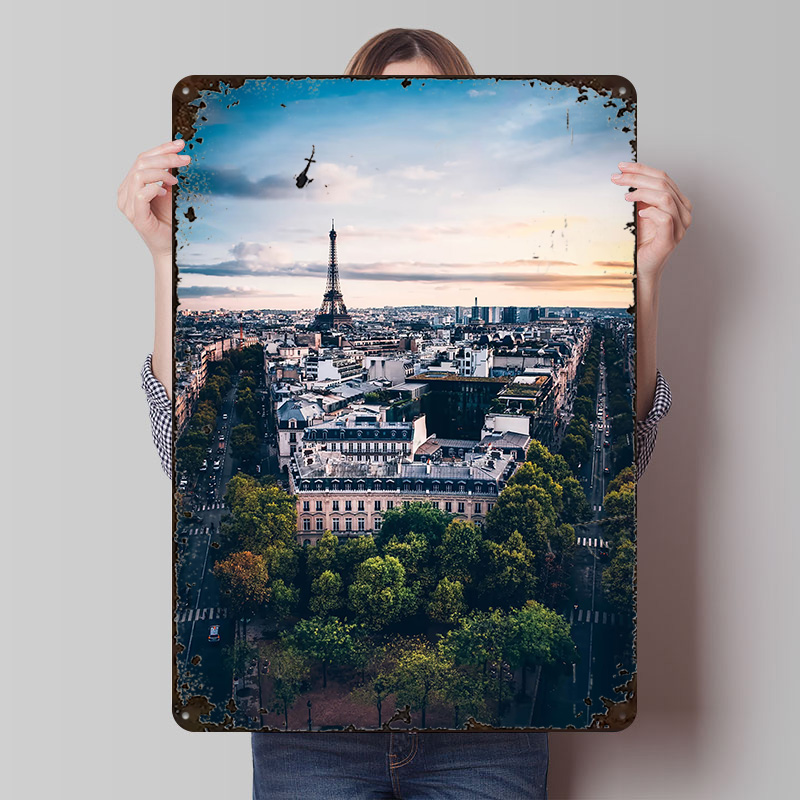 Retro Gaming Paris - Poster di Parigi Personalizzato, Insegne in