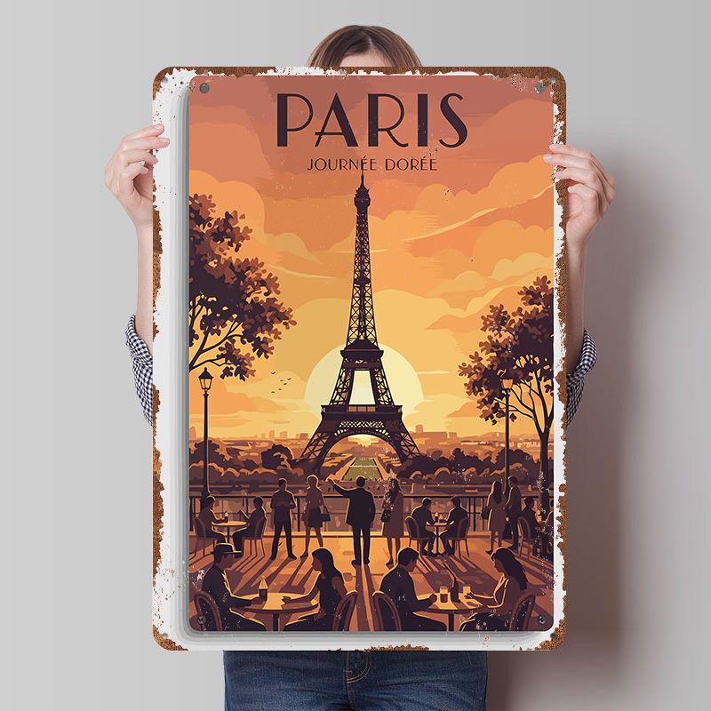 Retro Gaming Paris - Poster da Viaggio 'Journée Dorée' di