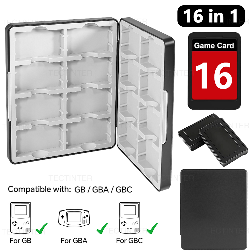 Game Boy Cartridge Holder - Scatola Portatile per Schede di Gioco