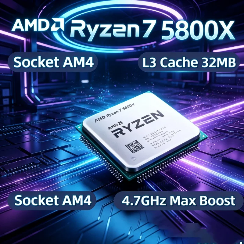 Amd Cpu Ryzen 7 - Processore AMD Ryzen 7 5800X per