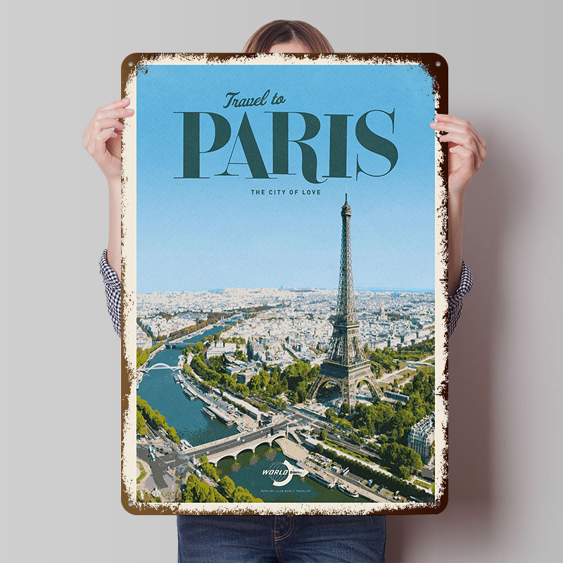 Retro Gaming Paris - Poster Stampato 'Viaggio a Parigi', Arte