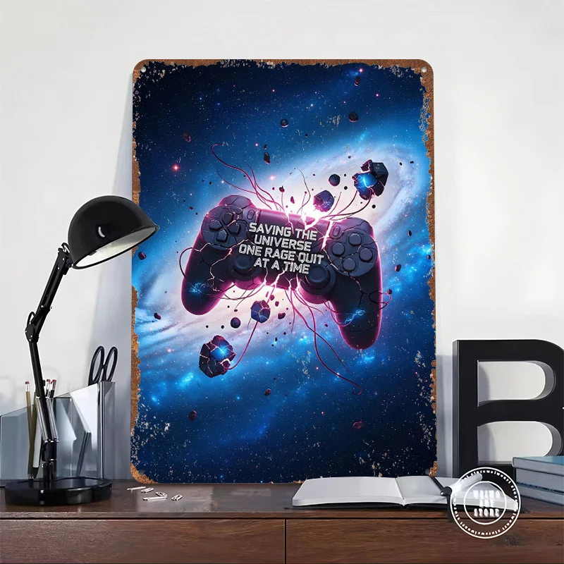 Poster in Metallo con Controll - Retro Gaming Space recensione e prezzo
