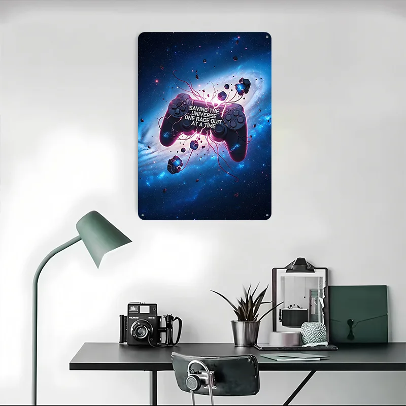 Poster in Metallo con Controll - Retro Gaming Space recensione e prezzo