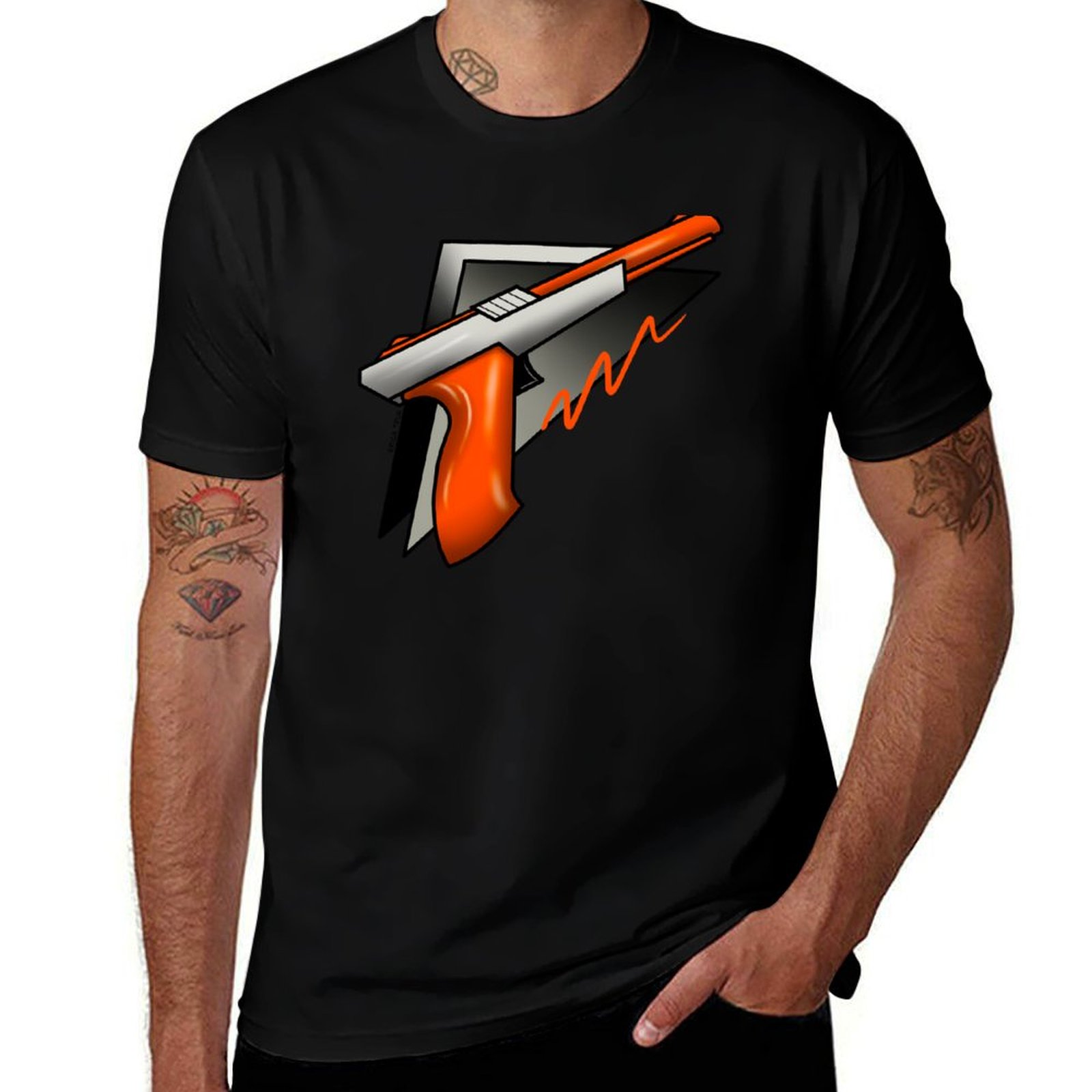 T-shirt vintage retrò anni '80 - Retro Gaming Light Gun recensione e prezzo