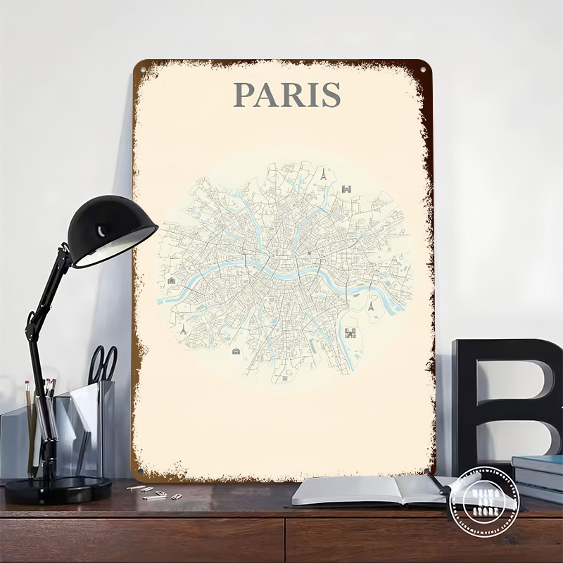 Poster in Latta con Mappa di P - Retro Gaming Paris recensione e prezzo