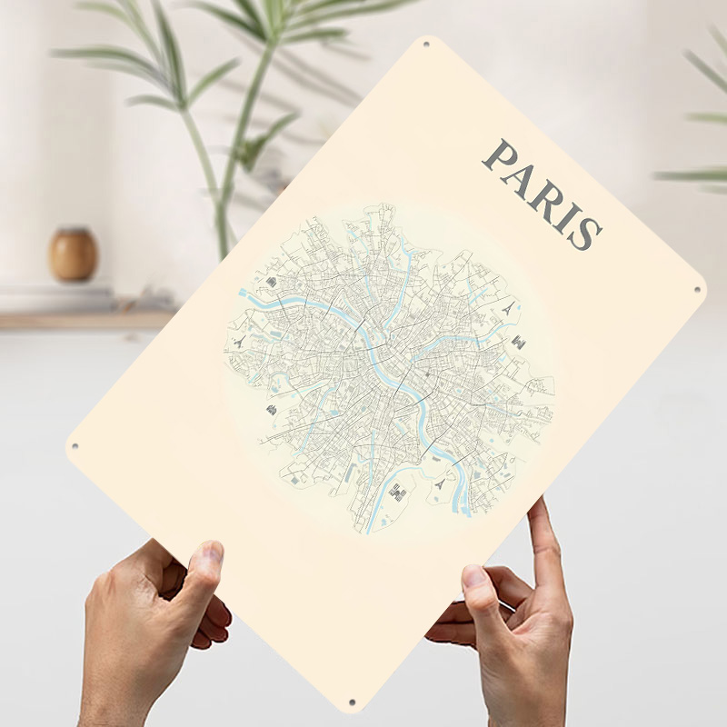 Poster in Latta con Mappa di P - Retro Gaming Paris recensione e prezzo