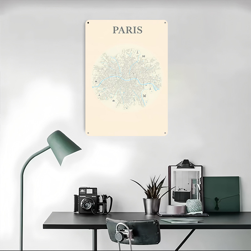 Poster in Latta con Mappa di P - Retro Gaming Paris recensione e prezzo