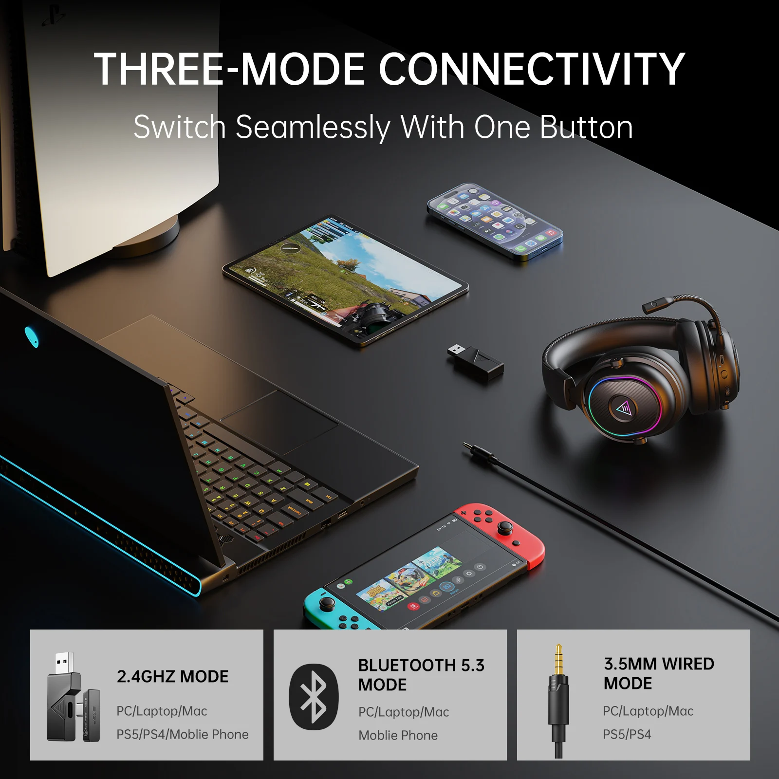 Oneodio EKSA MaKo BT Cuffie da - Retro Gaming Headset recensione e prezzo