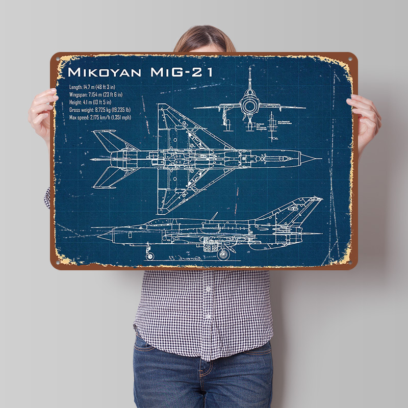 Mig 21 Aerei Stampato Poster P - Retro Gaming Desk recensione e prezzo