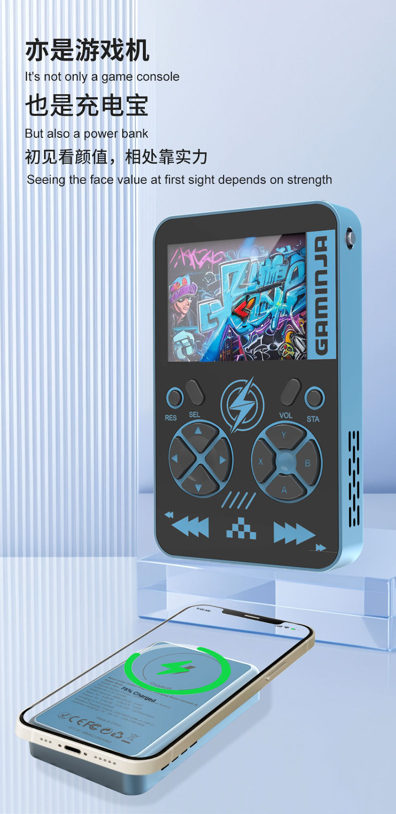 Console di Gioco Portatile Ret - Retro Gaming Power Bank recensione e prezzo